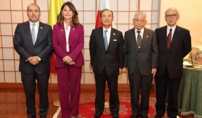 Vicepresidenta durante su visita a Japón.