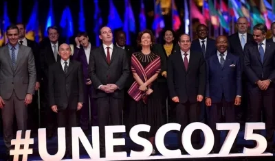 Con la presencia de jefes de Estado y Gobierno de todo el mundo, la Unesco conmemoró en París su 75 aniversario.