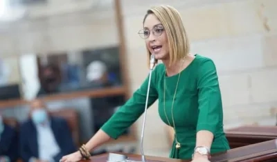 Jennifer Arias, presidenta de la Cámara.