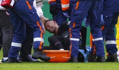 La imagen de la lesión de Neymar.