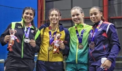 Nicoll Dayanna Parrado ganó el oro que mantiene a Colombia líder de la competencia. 