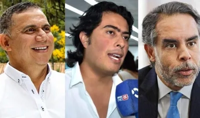 Máximo Noriega, Nicolás Petro y Armando Benedetti
