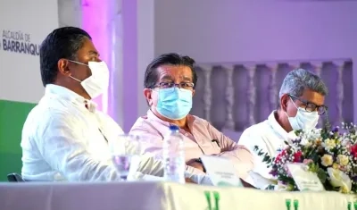 El Ministro Fernando Ruiz durante el encuentro en Barranquilla.