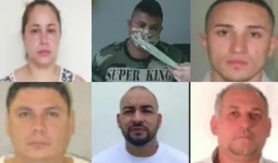Seis de los 8 extraditables capturados en el país. 