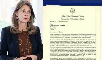 Vicepresidenta Marta Lucía Ramírez pide evaluar su propuesta.
