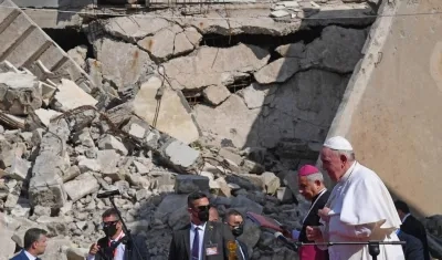 El Papa Francisco visita Mosul y conoció las atrocidades del Estado Islámico.