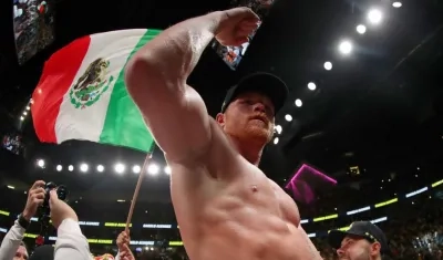 Saúl 'Canelo' Álvarez, boxeador mexicano. 