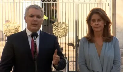 Presidente Iván Duque y la vicepresidenta Marta Lucía Ramírez, quien será Canciller.