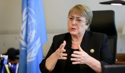 Alta comisionada de la ONU, Michelle Bachelet.