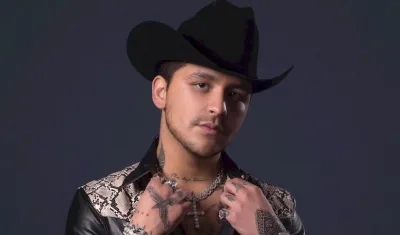 Christian Nodal, cantante mexicano.