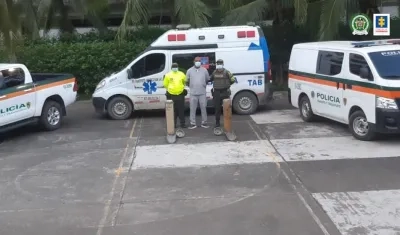 La captura se produjo por la Policía de Tránsito y Transporte. 