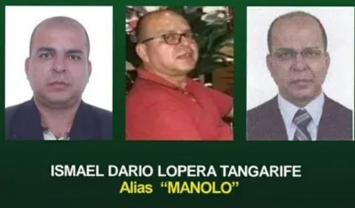Ismael Darío Lopera Tangarife, alias 'Manolo'