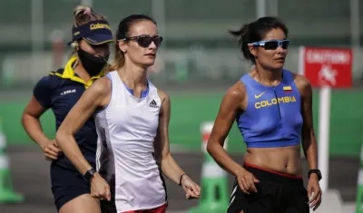 Lorena Arenas y Sandra Galvis competirán en la marcha de 20 kilómetros. 