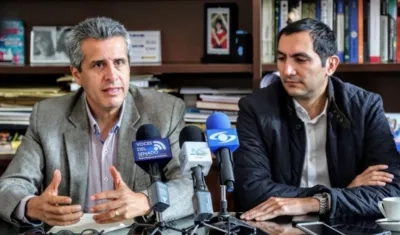 Luis Fernando Velasco y David Barguil, senadores de la República.