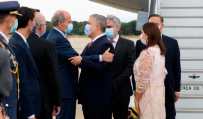 El presidente Iván Duque comenzó su visita oficial de cuatro días a España.