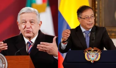 Los Presidentes Andrés Manuel López Obrador y Gustavo Petro.