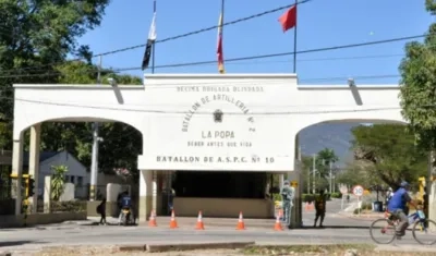 Batallón La Popa, en Valledupar. 