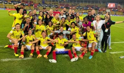 Selección Colombia sub-17 celera su clasificación. 