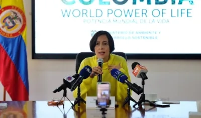 La ministra de Ambiente y Desarrollo Sostenible, Susana Muhamad.