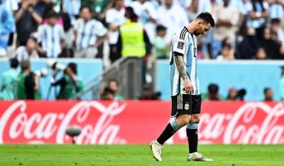 Lionel Messi al final del partido