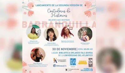Las cinco mujeres que participan en el diálogo de este miércoles en Uniatlántico.