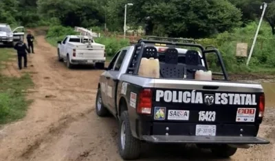 Policía de México en el epicentro de la incursión armada.