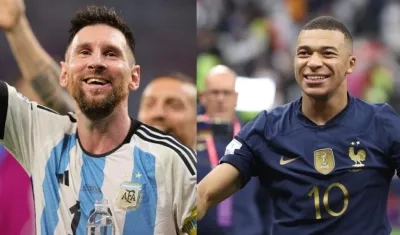 Lionel Messi y Kylian Mbappé, estrellas de Argentina y Francia, respectivamente.
