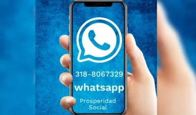 Prosperidad Social habilitó línea WhatsApp