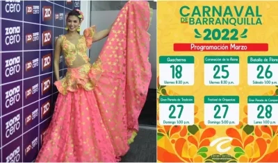 Reina del Carnaval de Barranquilla 2022, Valeria Charris.