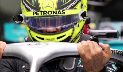 Lewis Hamilton en su nuevo monoplaza. 