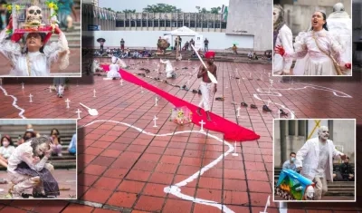 ‘Desarraigo’ dibujará un gran mapa de Colombia en la Plaza de la Paz y el Gran Malecón.