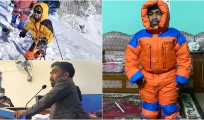 Sagar Bishwakarma Sunar pretende lograr toda una hazaña en el montañismo. 