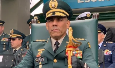 Comandante del Ejército, el general Eduardo Enrique Zapateiro.