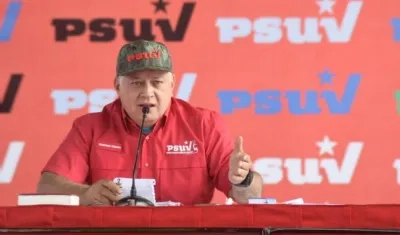 Primer vicepresidente del oficialista Partido Socialista Unido de Venezuela (PSUV), Diosdado Cabello.