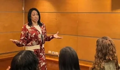 La candidata vicepresidencial Marelen Castillo.