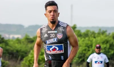 Fernando Uribe, delantero de Junior. 