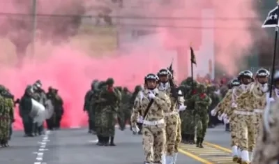 Las Fuerzas Armadas han ensayado el desfile de este 20 de Julio.