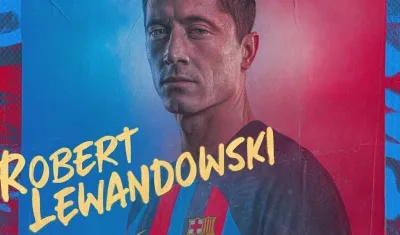 Robert Lewandowski, nuevo jugador del Barcelona. 