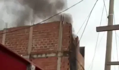 Incendio en un taller de zapatería, en Soledad. 