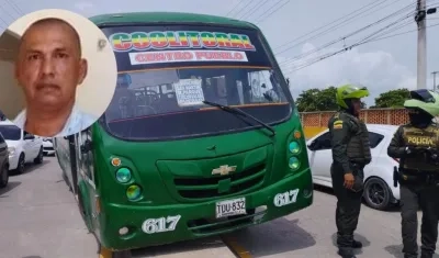 José del Carmen Hernández Padilla conducía este bus cuando fue asesinado. 