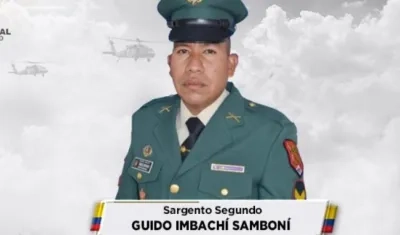 Sargento Guido Imbachí Samboní.