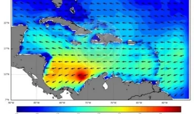 El mapa de las condiciones meteorológicas en la Costa en estas 48 horas.