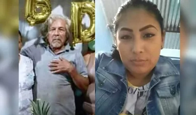 José Enrique Daza, de 73 años y su nieta María Angélica De La Cruz Daza, de 27 años, asesinados.