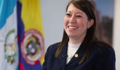 Embajadora de Guatemala en Colombia, Reagan Vega.