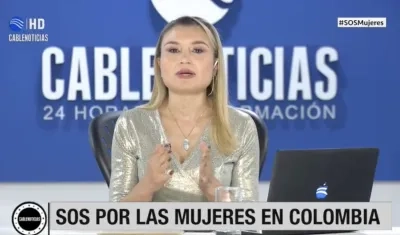 Ana María Vélez, presentadora de Cablenoticias.