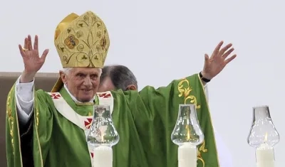 Benedicto XVI pronunció sus últimas palabras en italiano.