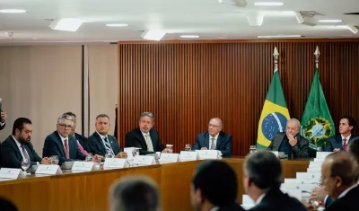 El Presidente de Brasil, Luiz Inácio Lula da Silva durante el consejo de seguridad.