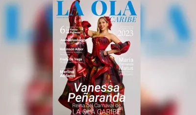 Vanessa Peñaranda, Reina del Carnaval de la revista La Ola Caribe, es la portada de la nueva edición.