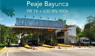 Peaje de Bayunca a cargo de Autopistas del Caribe.