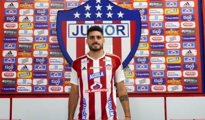 Federico Andueza se puso por primera vez la camiseta del Junior.